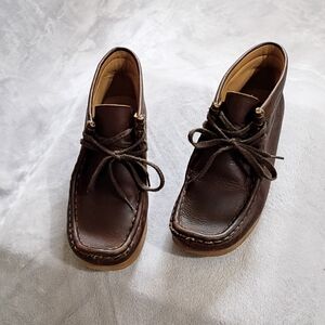 Kids Clark's Originals Brown Leather Wallabees 4 W